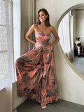 Kyla Floral Strapless Jumpsuit