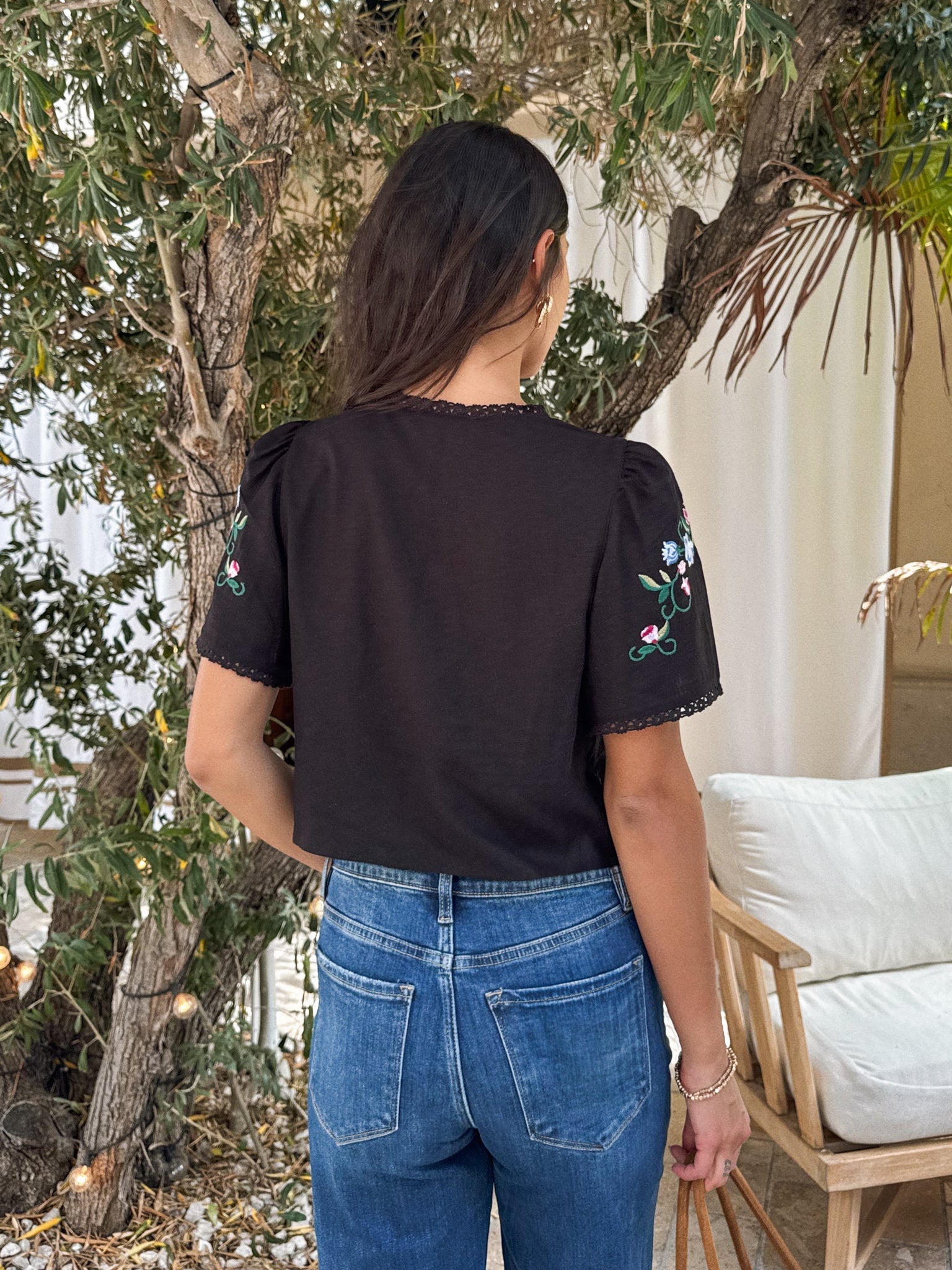 Easy Pick Embroidered Top - Final Sale