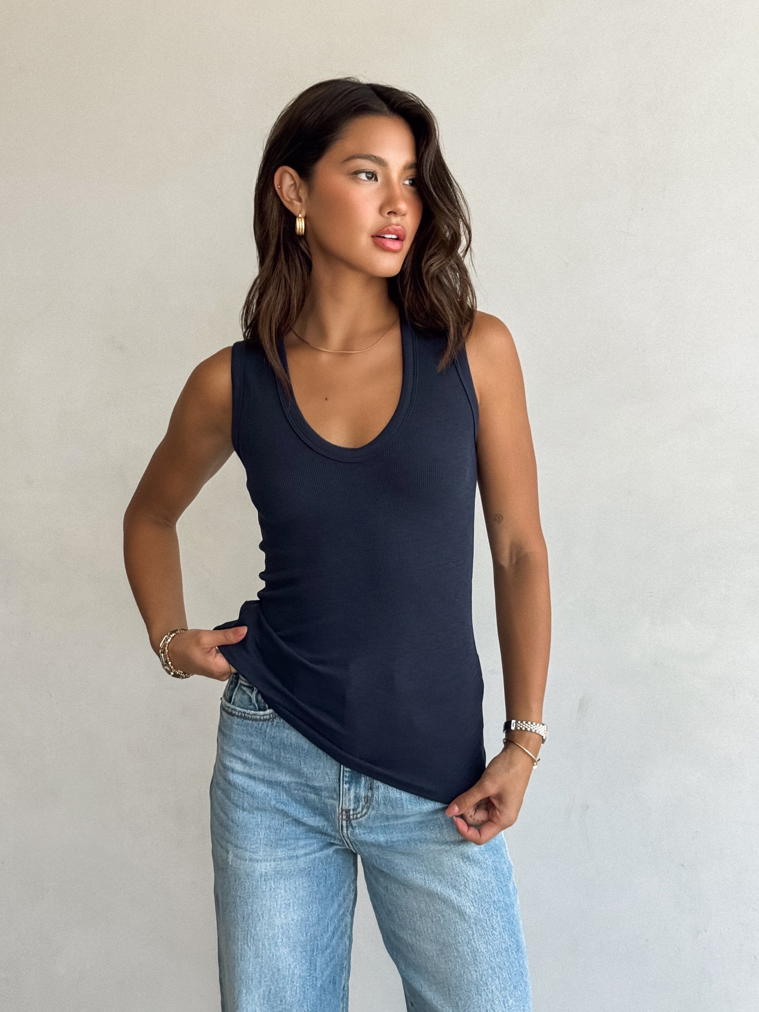 Cait Scoop Neck Tank