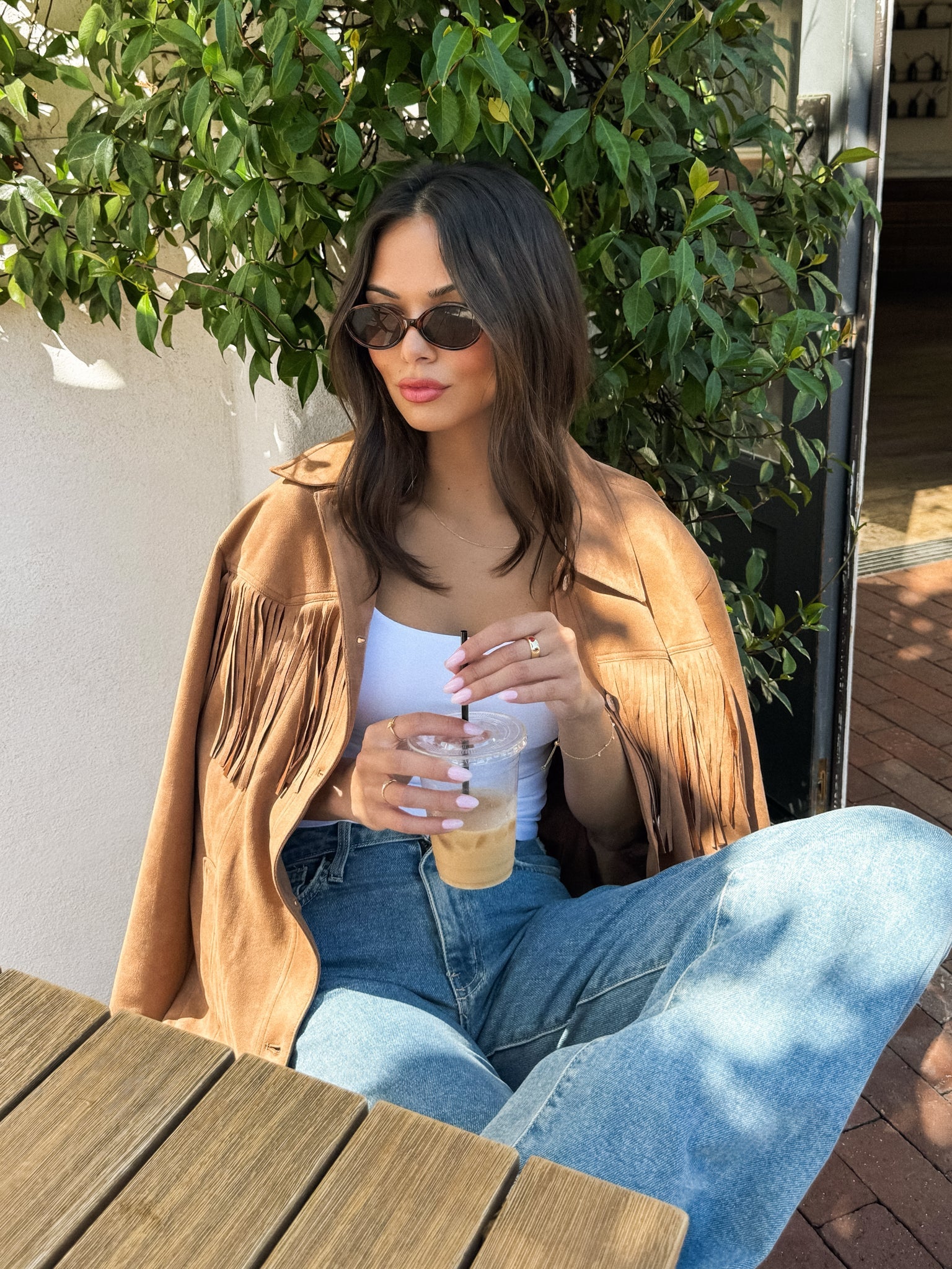 Blaine Fringe Suede Jacket