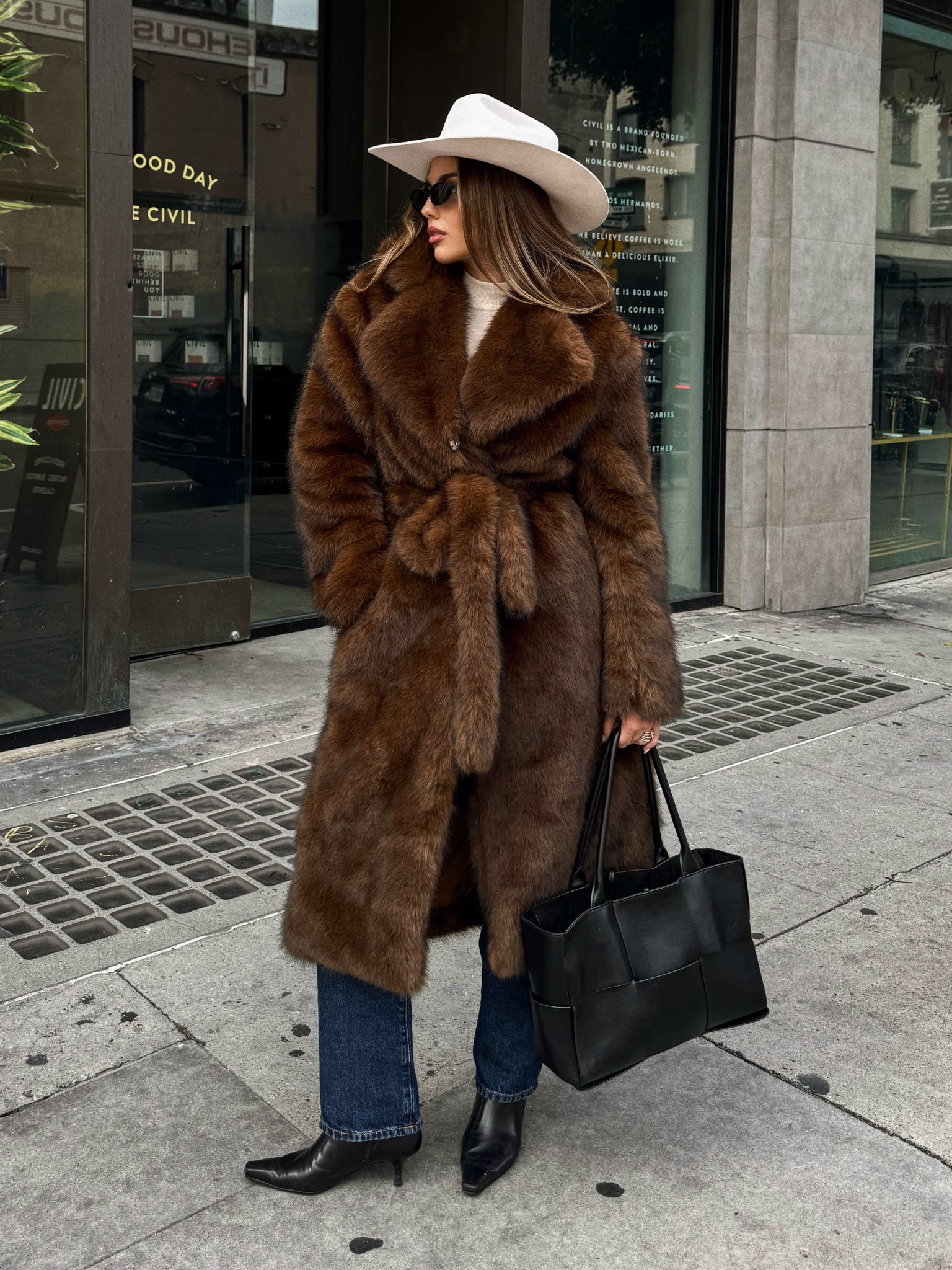 Trendsetter Faux Fur Coat