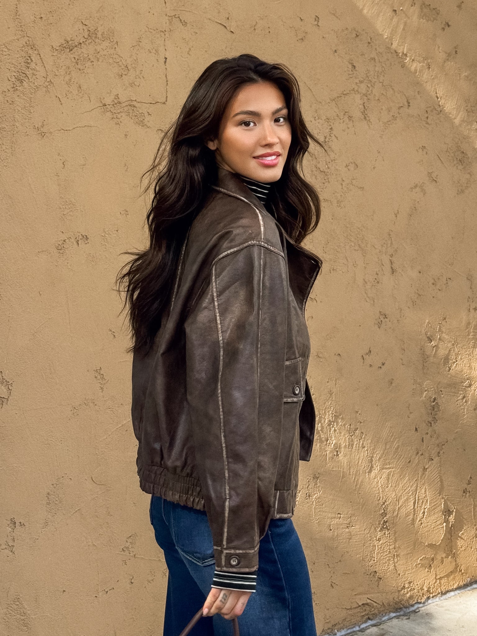 Indiana Vegan Leather Jacket