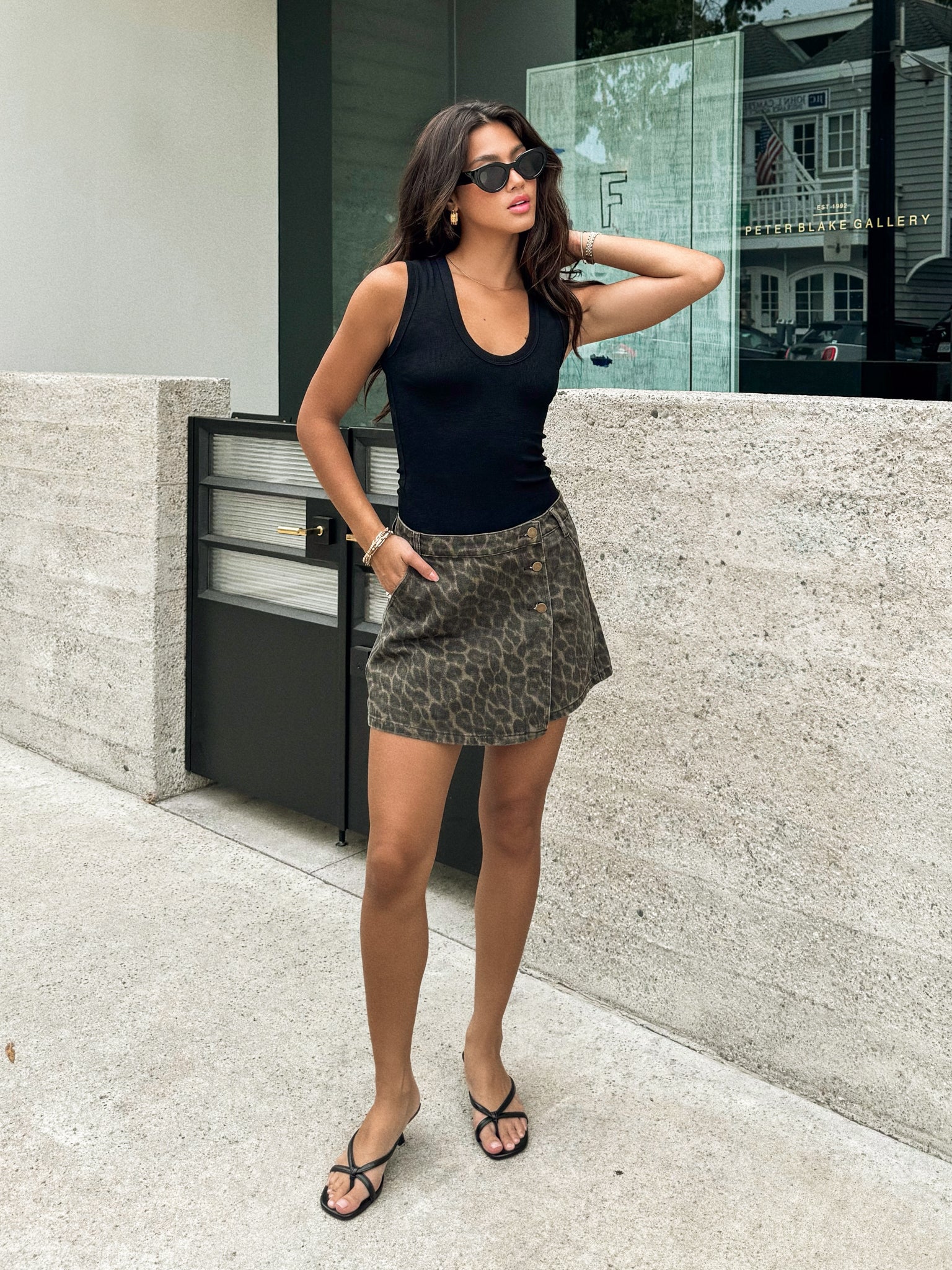 On the Prowl Leopard Skort