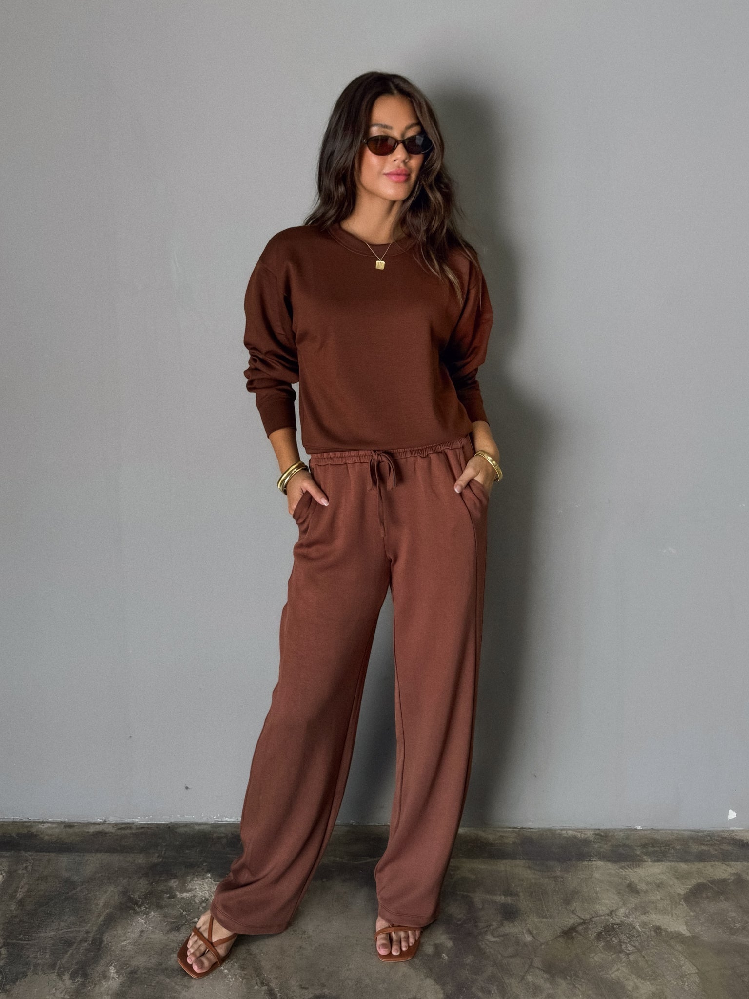 Lena Sweatshirt in Chestnut