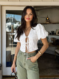 Emerson Tie Front Top