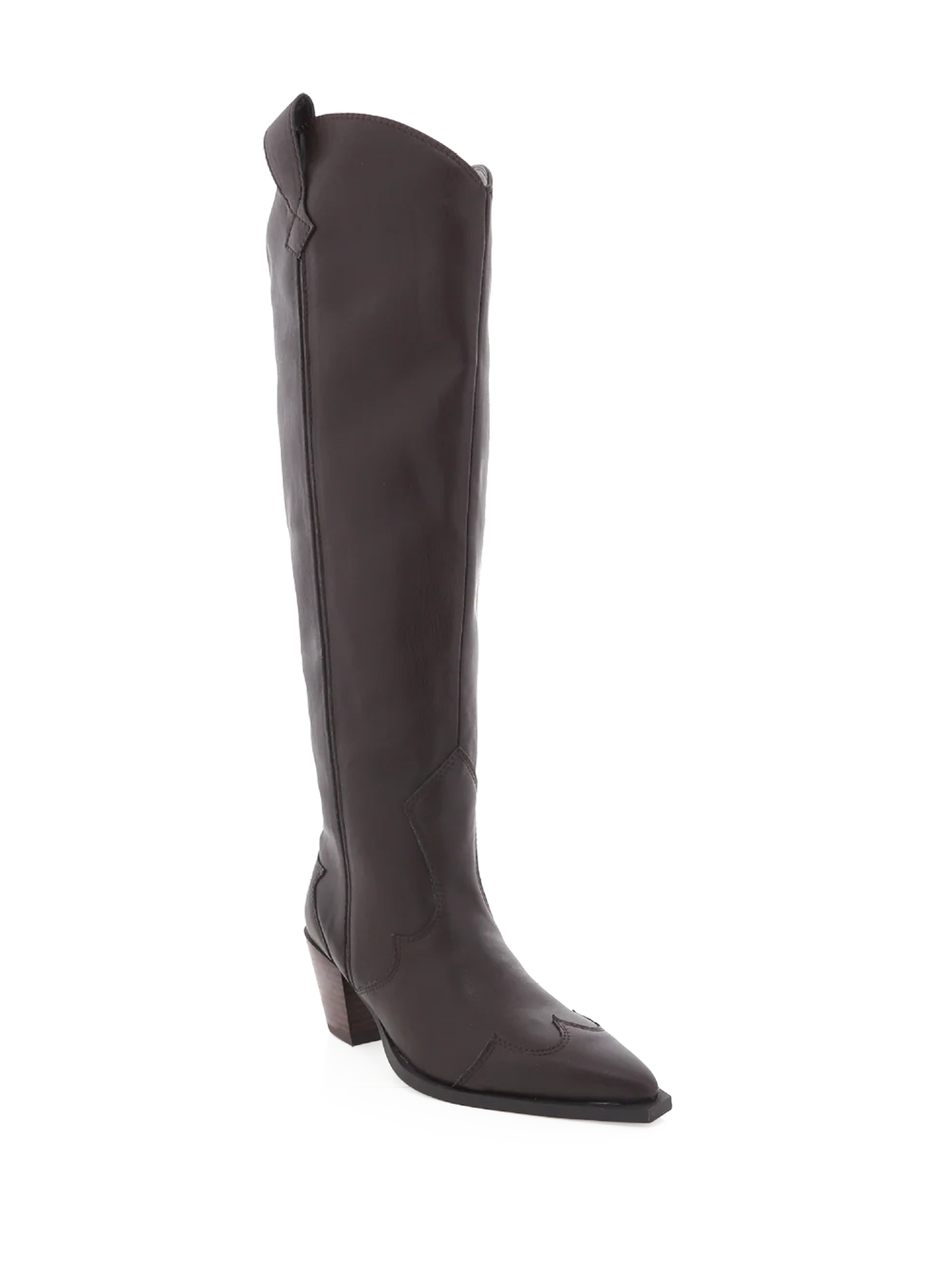 Oceane Vegan Leather Boot in Chocolate