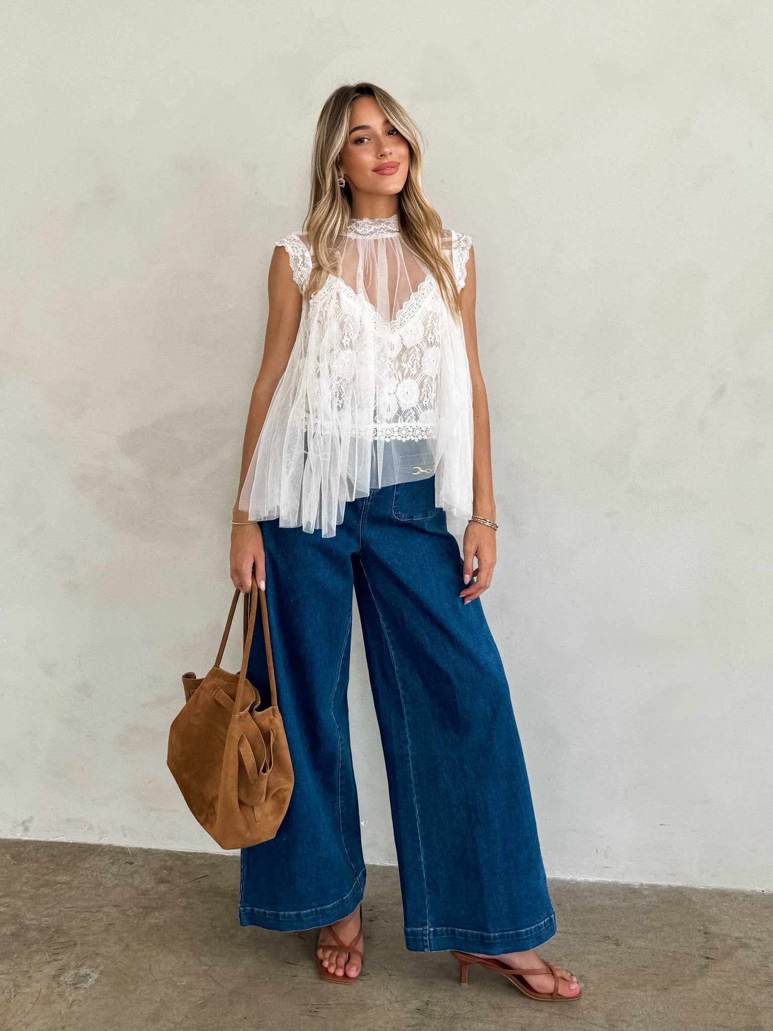 Elle Mesh Lace Top