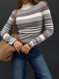 Sienna Stripe Mock Neck Top