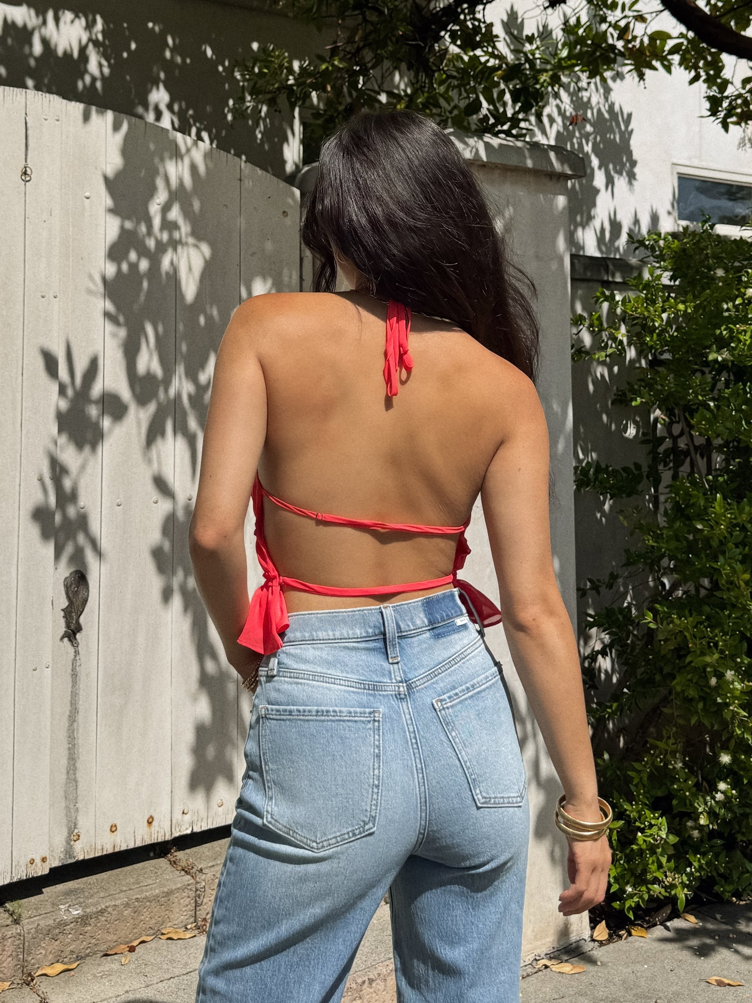 Sunkiss Ruffle Halter Top - Final Sale