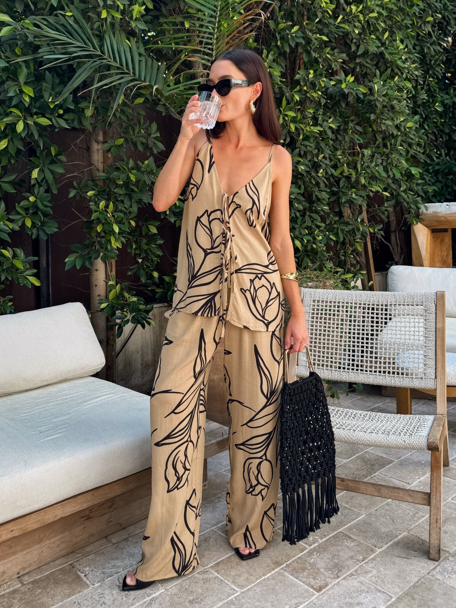 Tulips Wide Leg Pants - Final Sale
