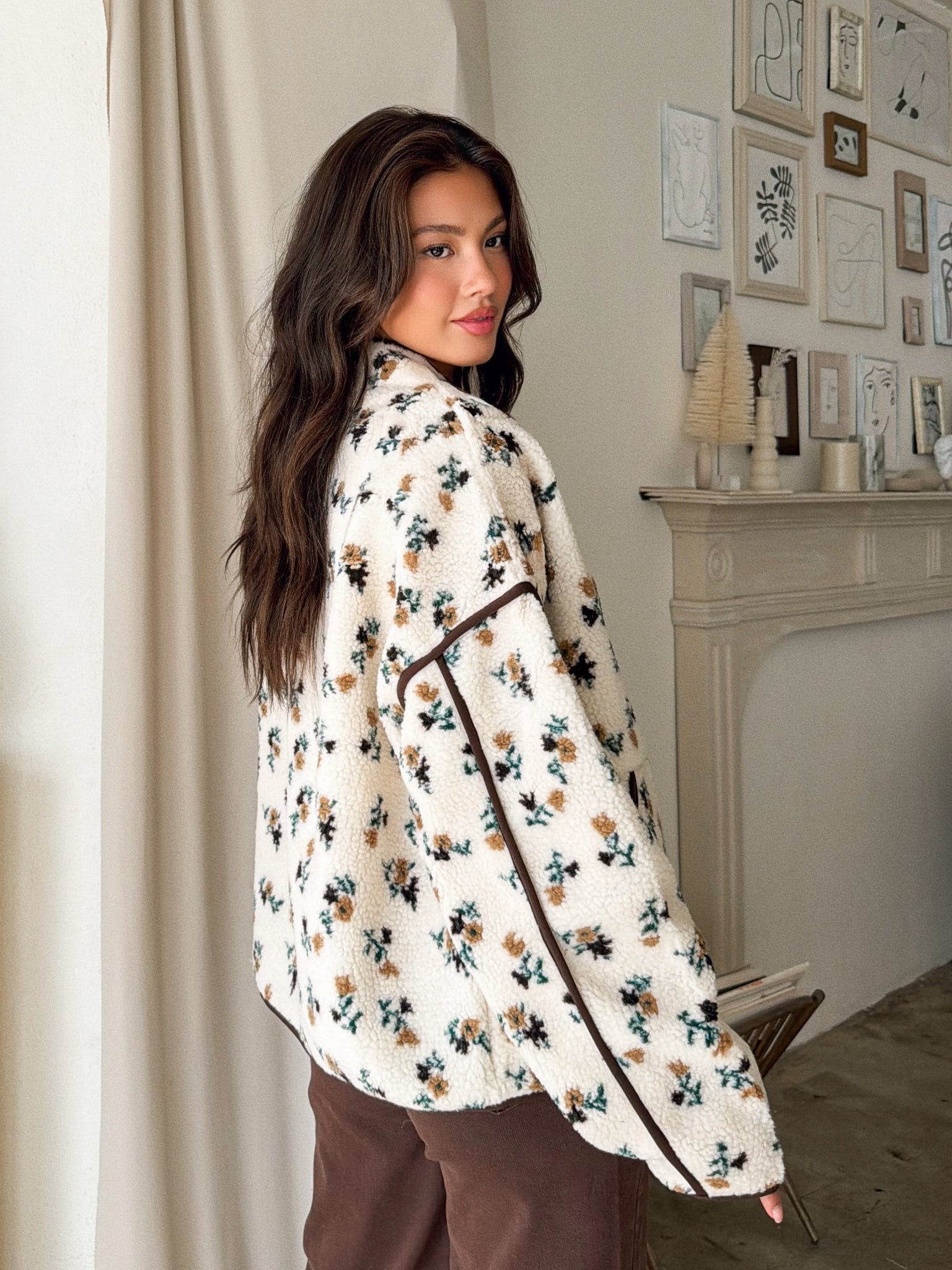 Gola Floral Sherpa Jacket