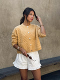 Golden Hour Cable Knit Sweater