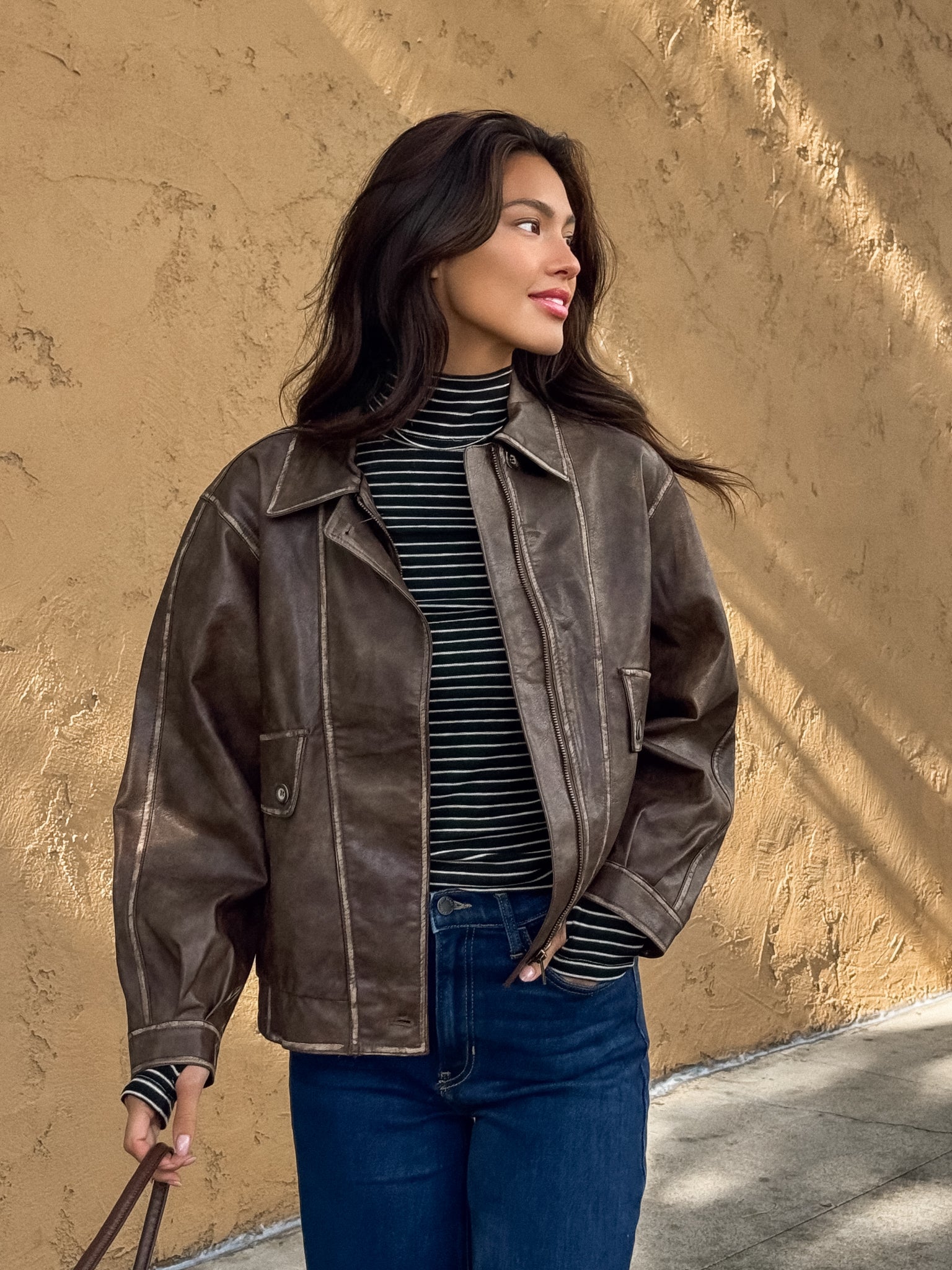 Indiana Vegan Leather Jacket