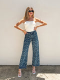 Aster Floral Wide Leg Jeans - Final Sale