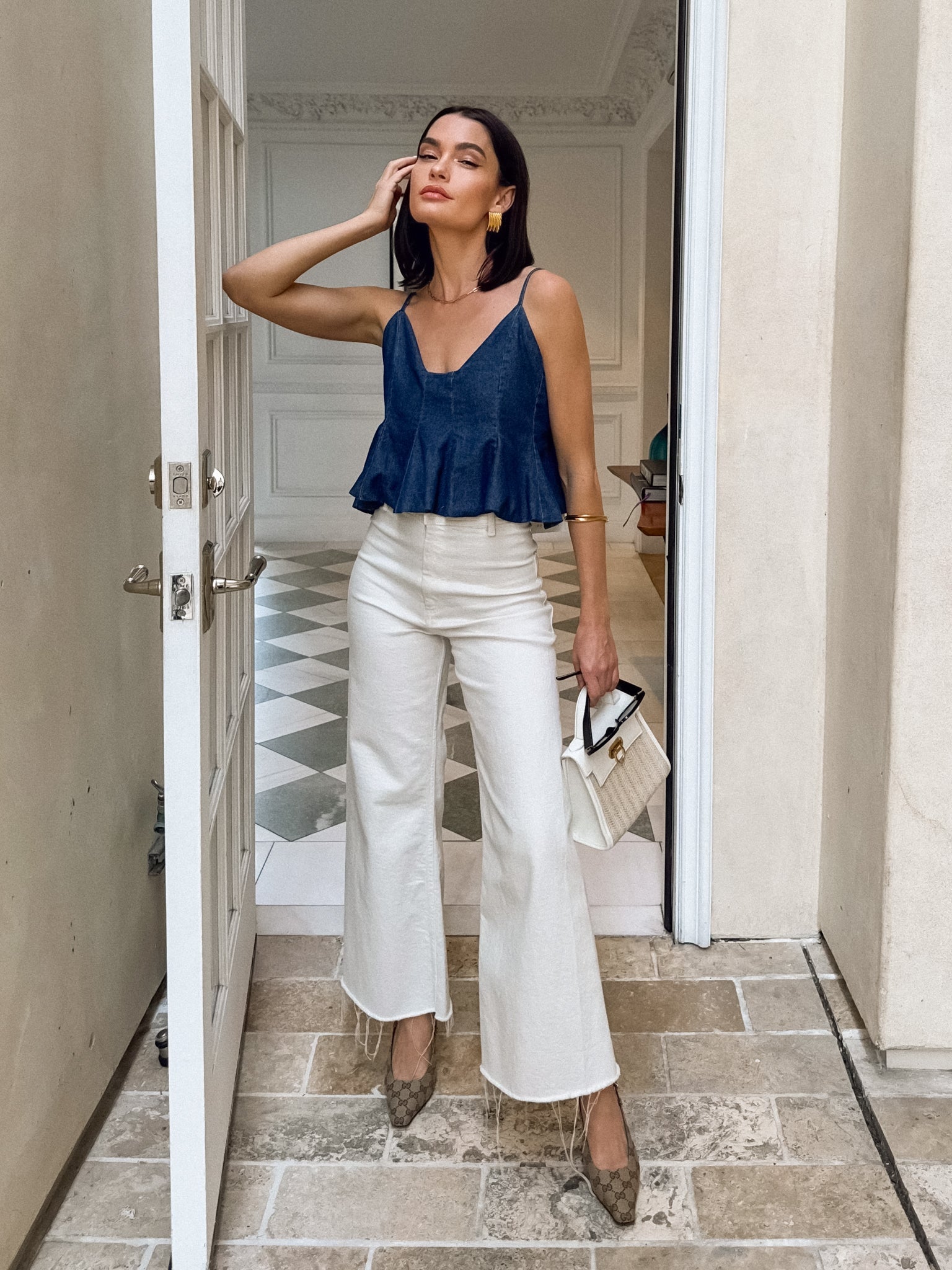 Charmer Denim Top - Final Sale
