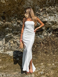 Calypso Strapless Linen Dress - Final Sale