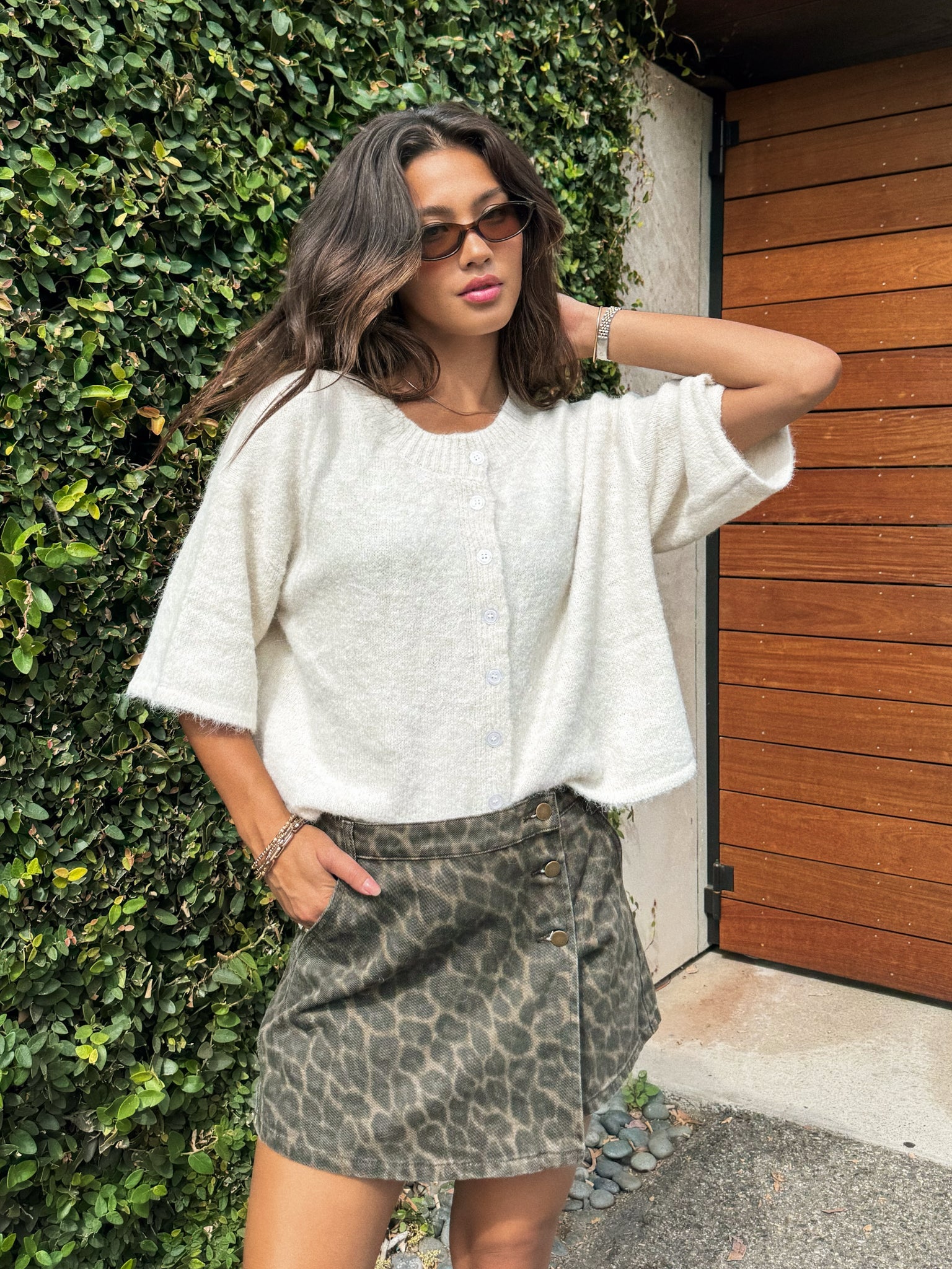 Beso Knit Top in ivory
