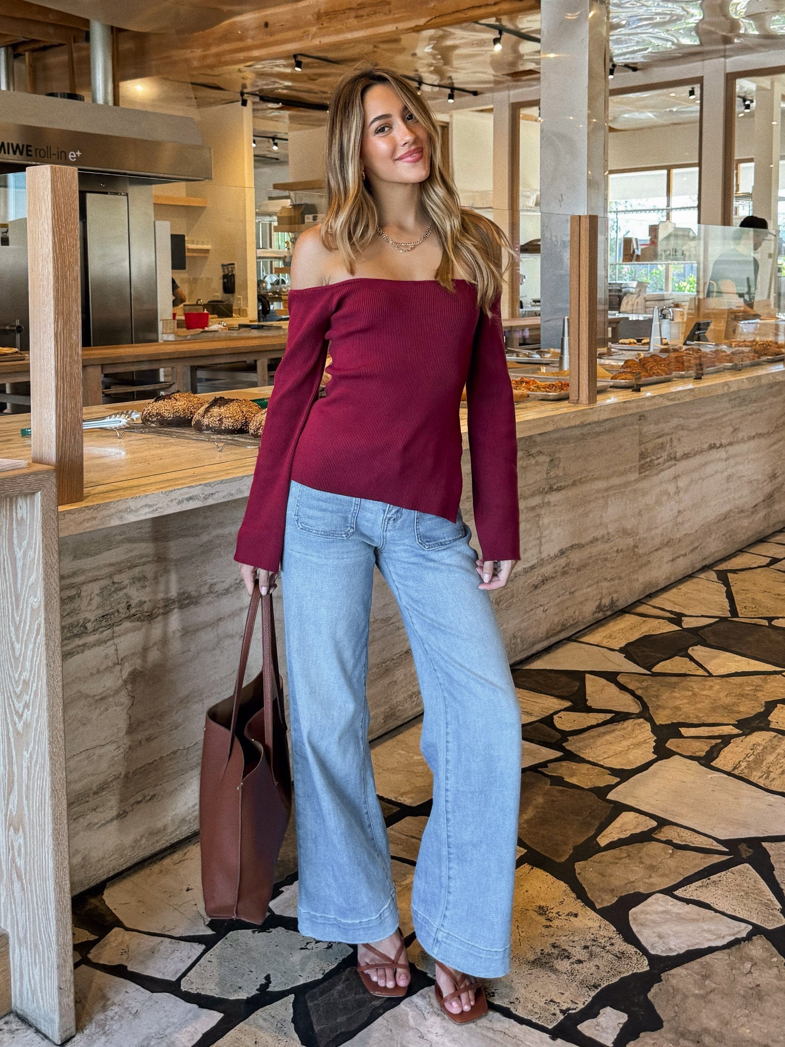 Berry Spritz Off The Shoulder Top