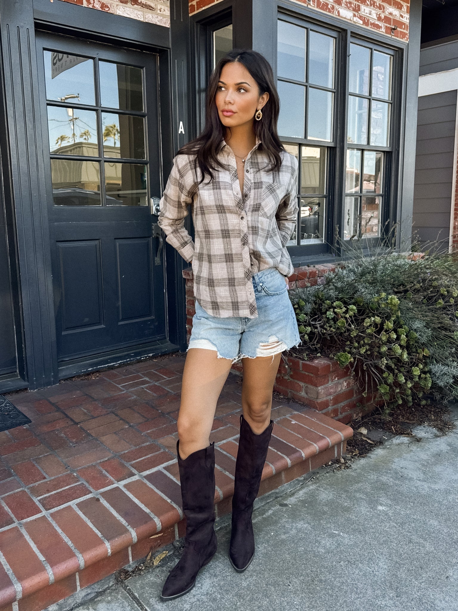 Fireside Flannel in Mushroom