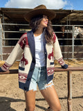 Carson Cowboy Print Cardigan