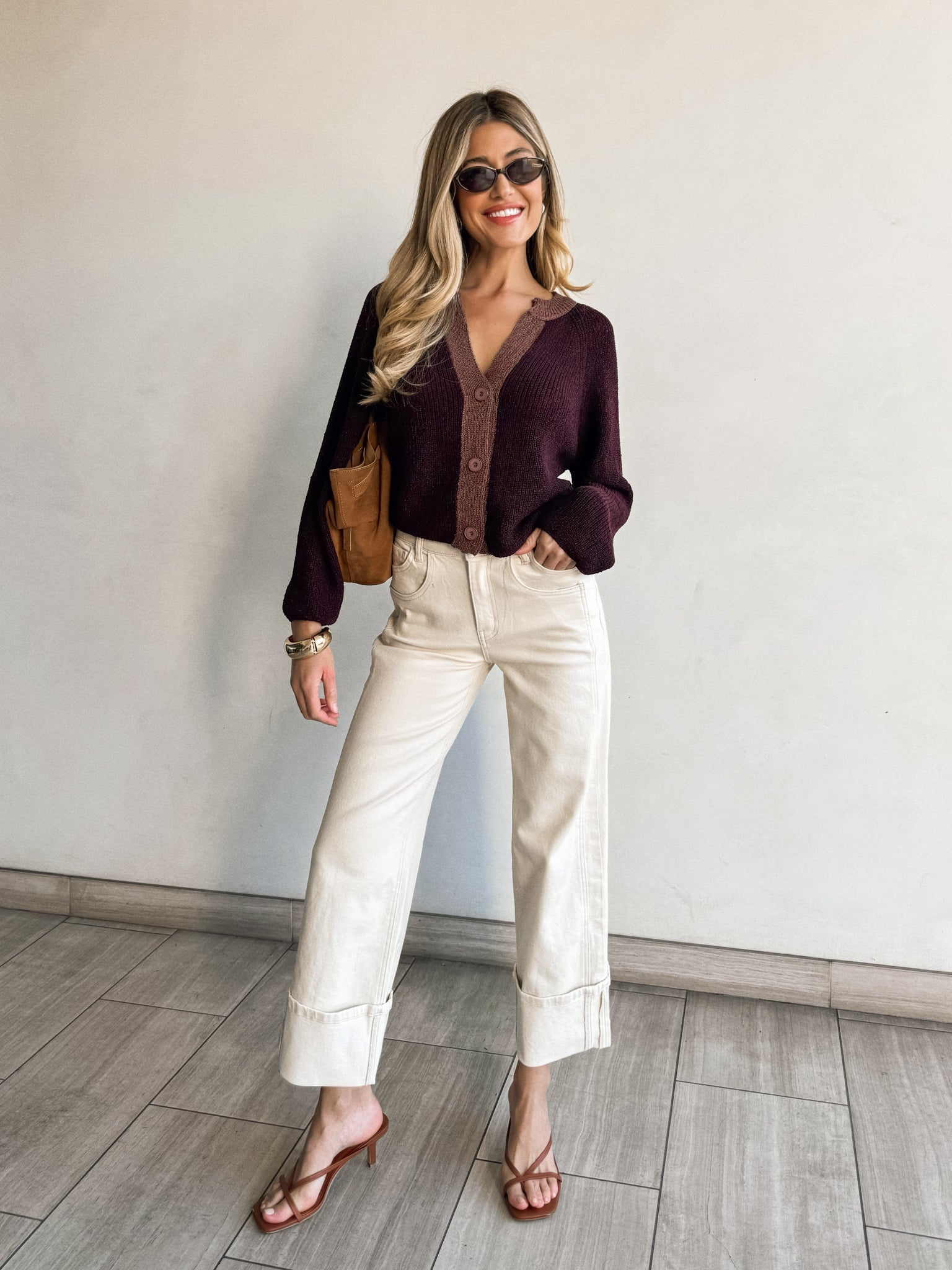 Sugar Plum Ribbed Knit Sweater