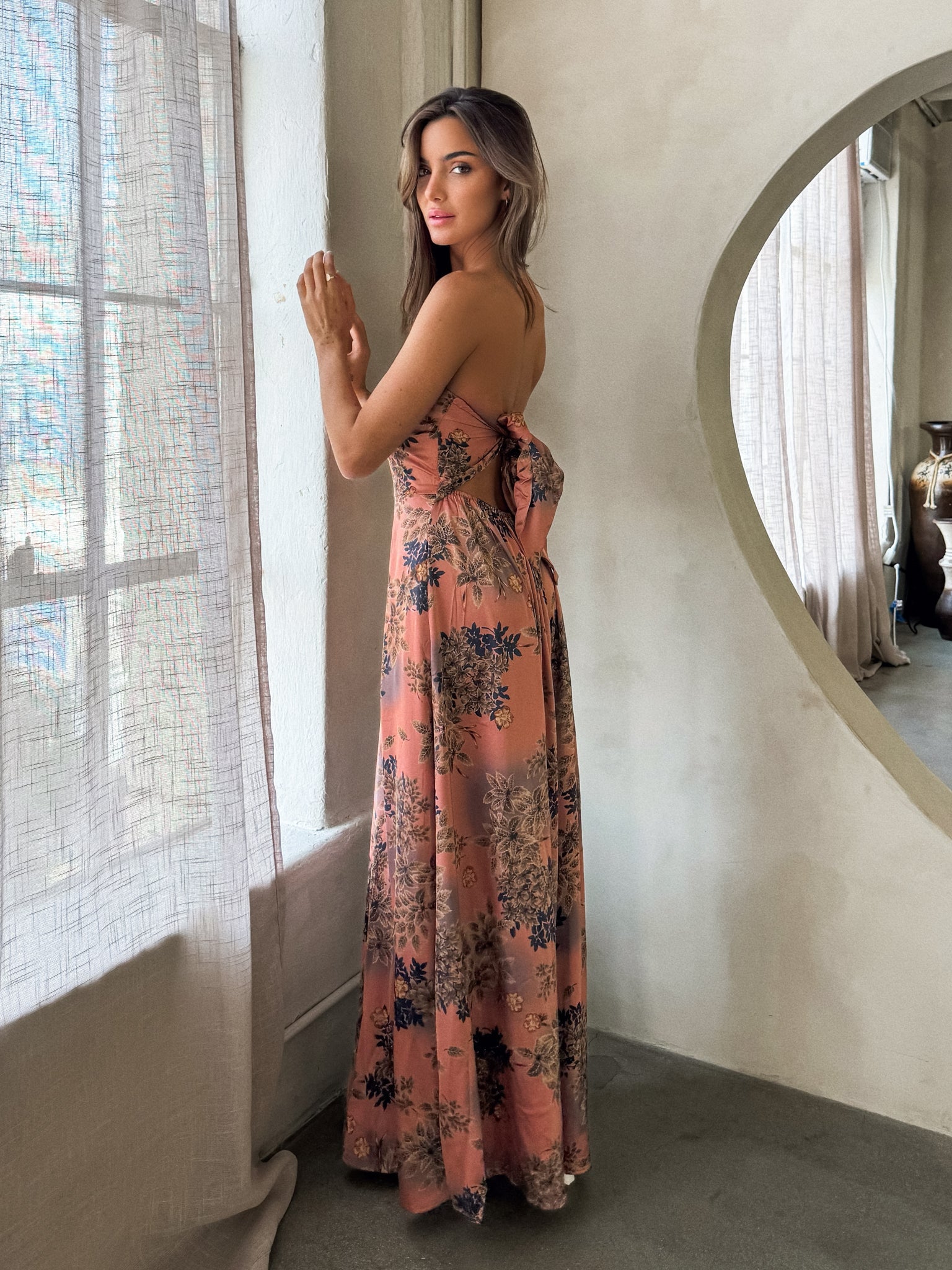 Kyla Floral Strapless Jumpsuit