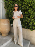 Waterfront Stripe Wide Leg Pants - Final Sale