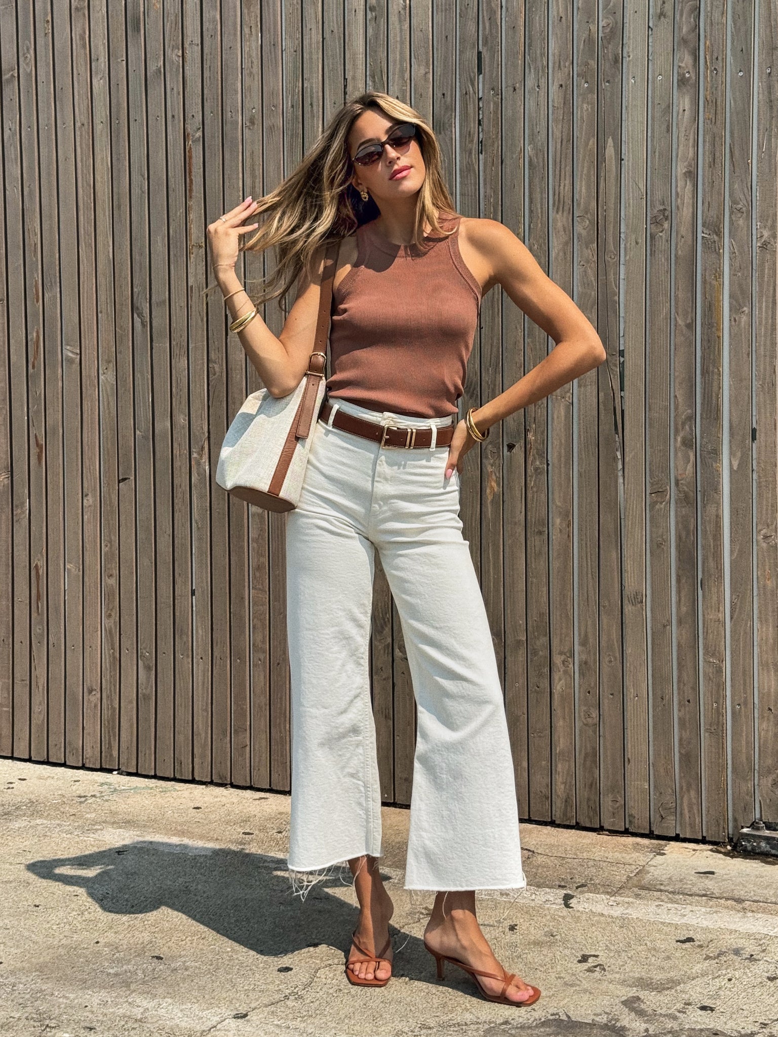 Take It Easy Tank in Brown