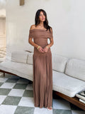 Noelle Drop Waist Maxi Dress