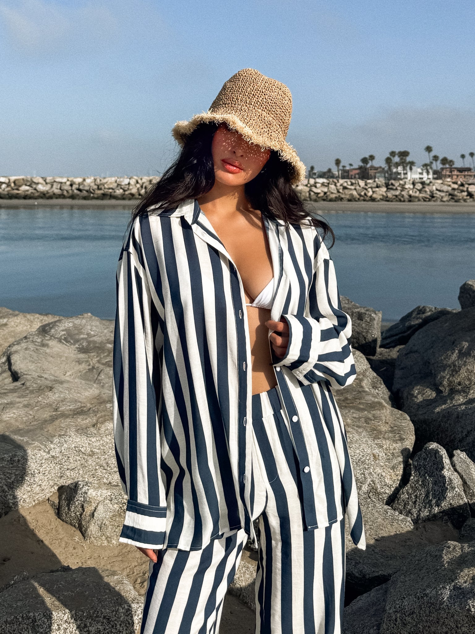 Lido Stripe Button Down - Final Sale