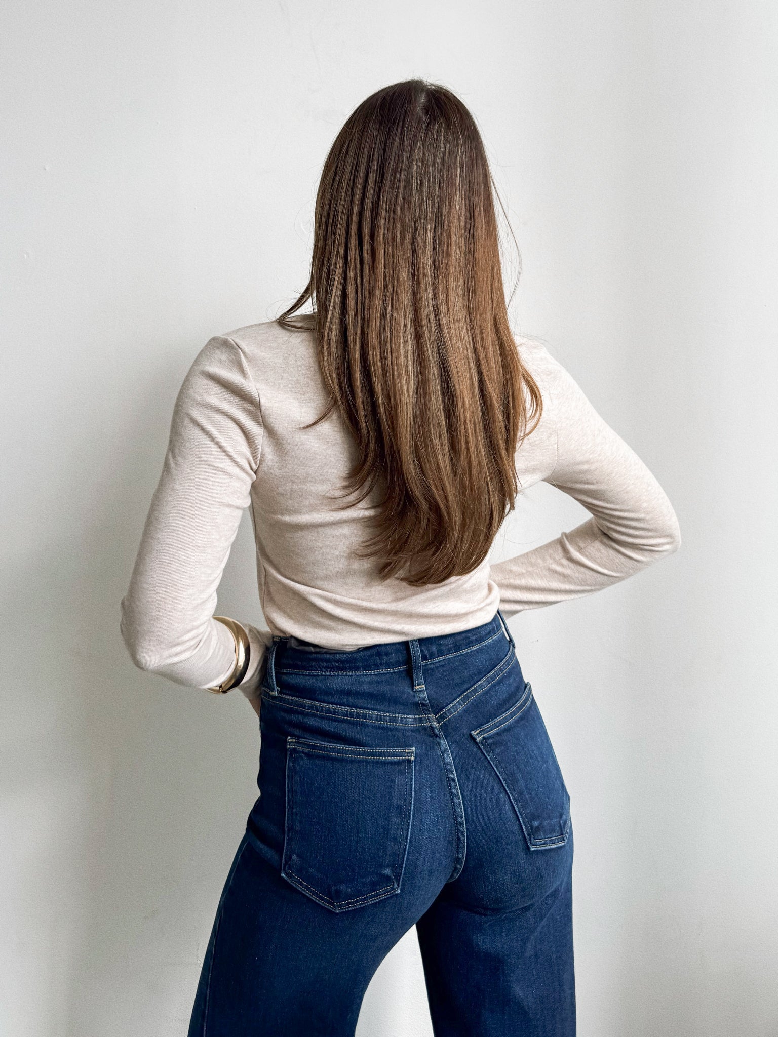 Tate Long Sleeve in Oatmeal