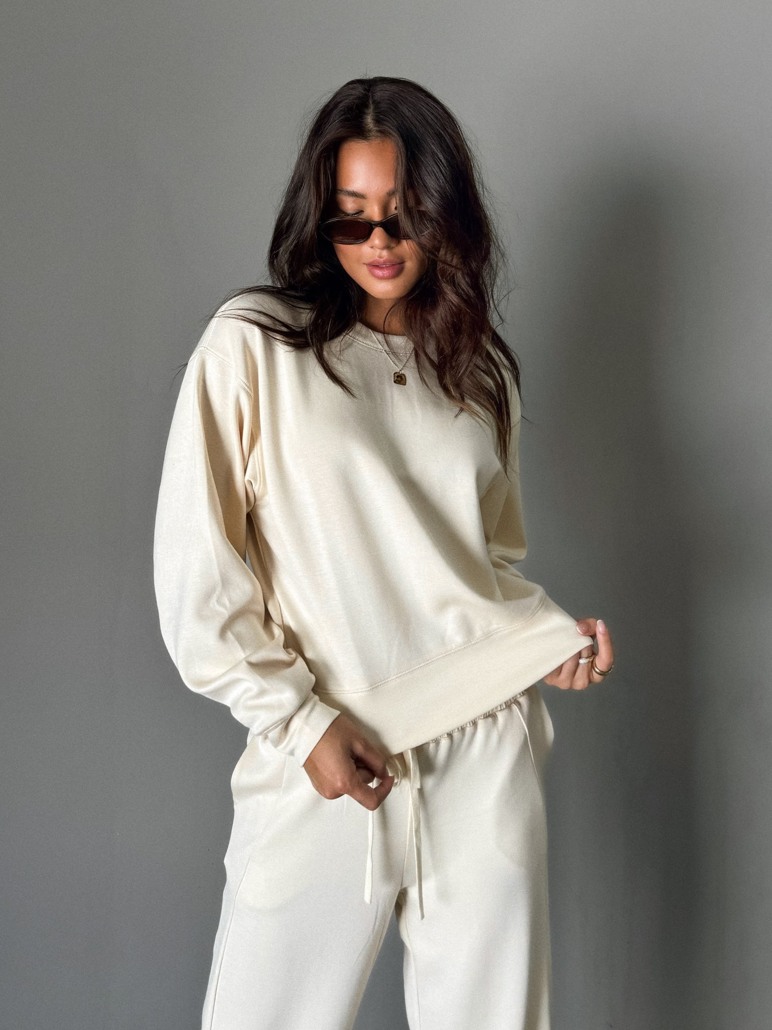 Lena Sweatshirt in Cream