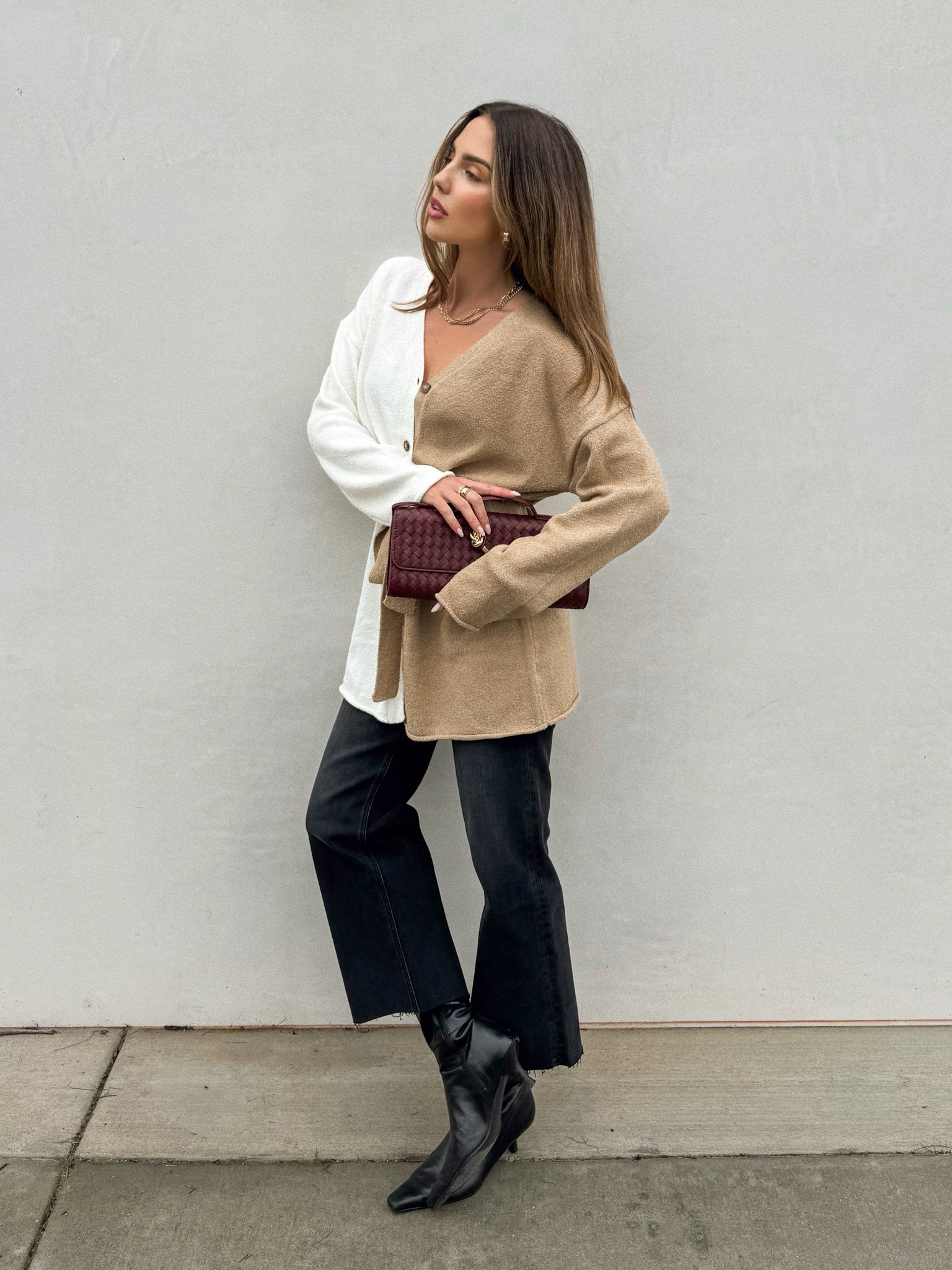 Vanilla Cappuccino Knit Sweater