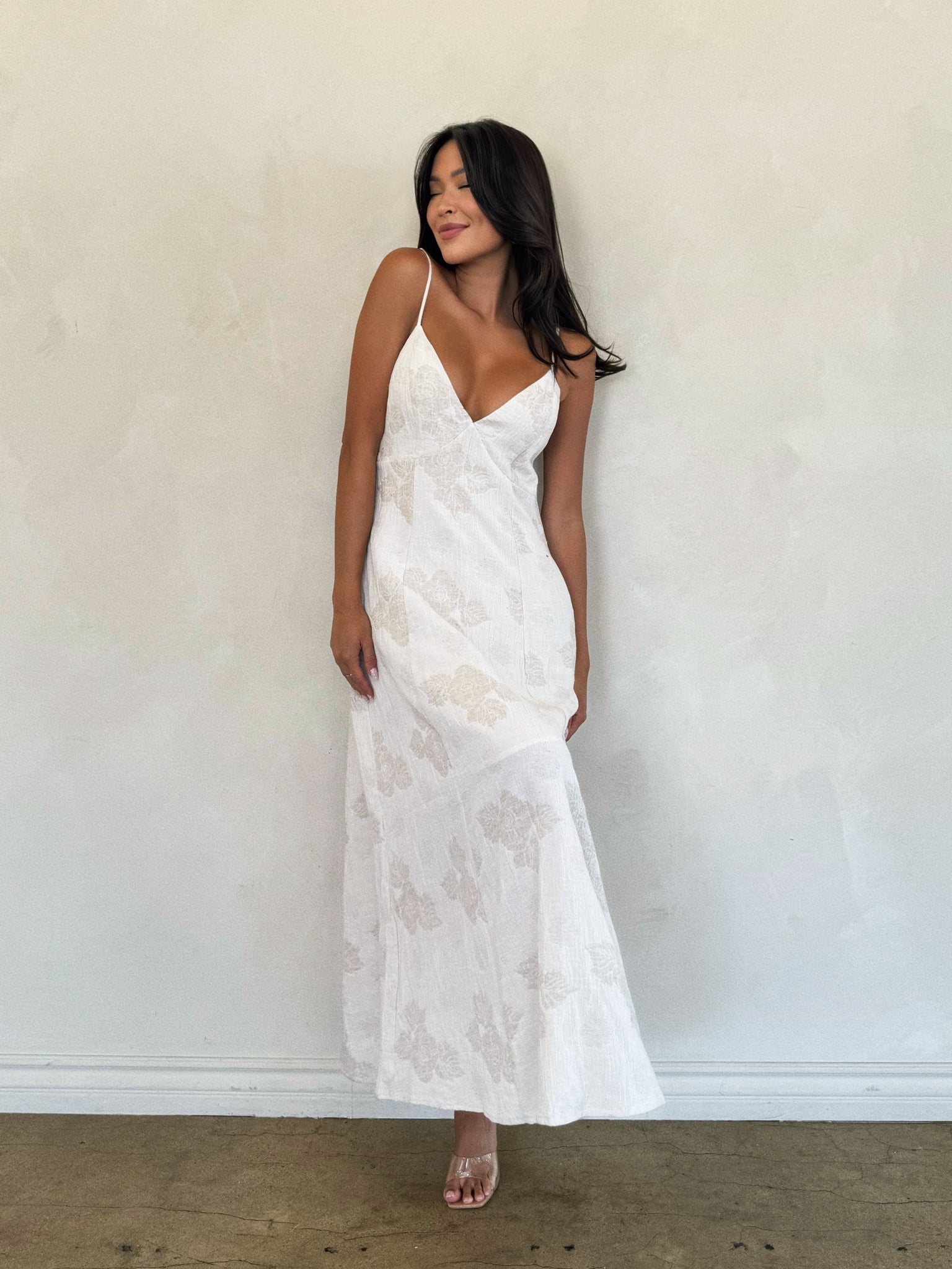 Celine Jacquard Maxi Dress