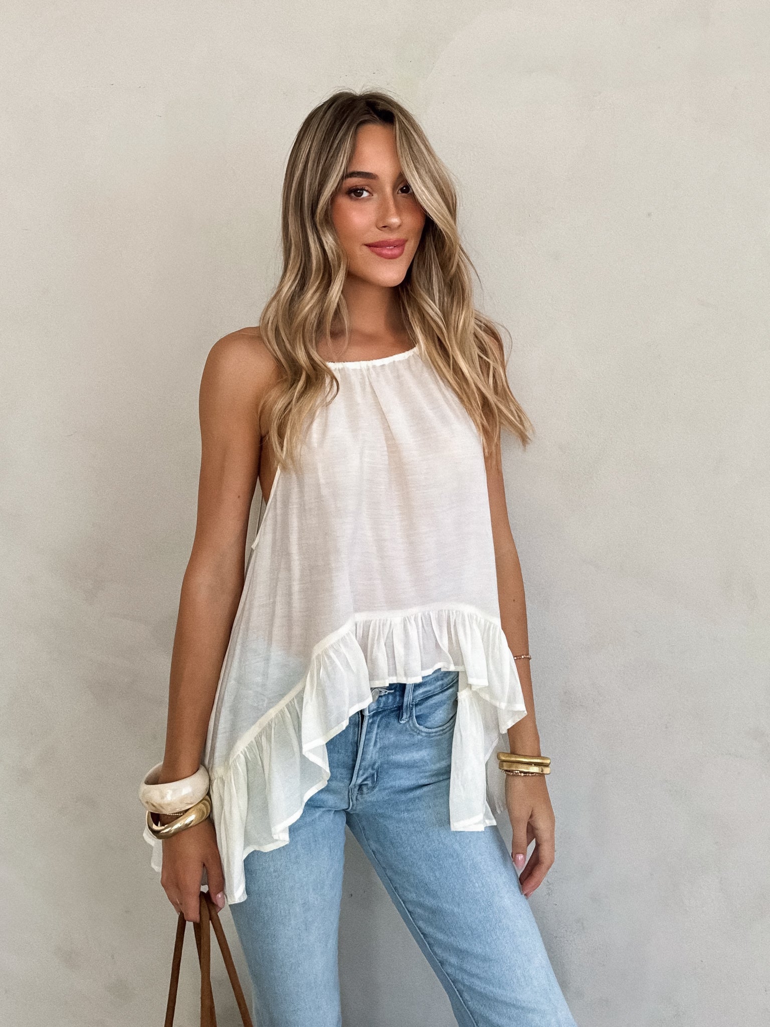 Willow Ruffle Halter Top