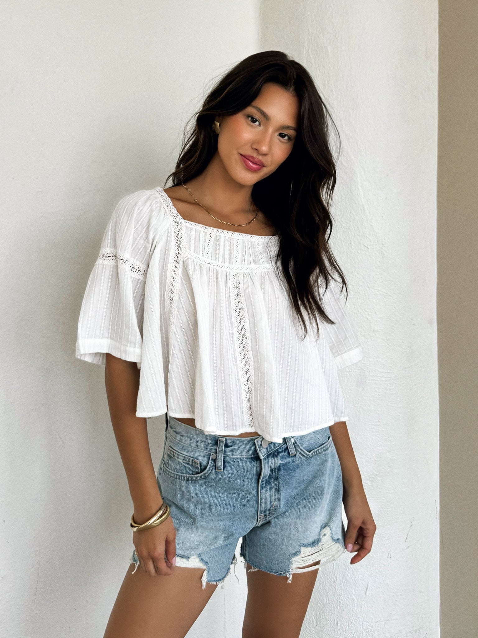 Lennon Open Back Blouse - Final Sale
