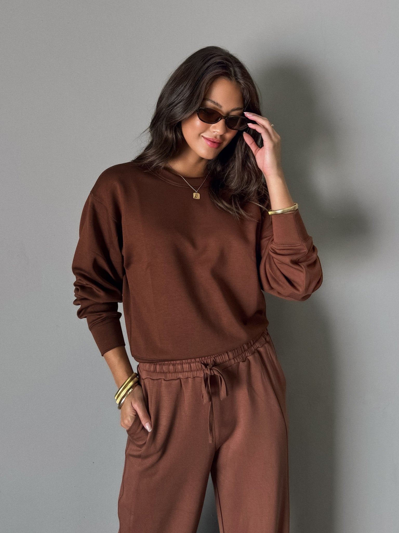 Lena Sweatshirt in Chestnut