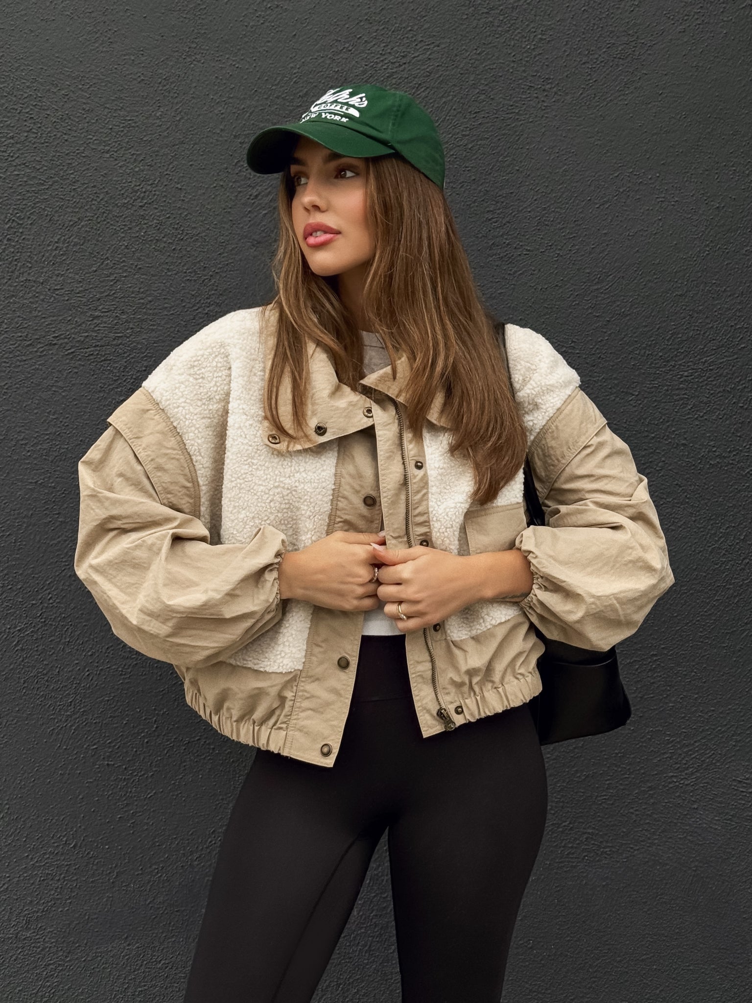 Sandstone Sherpa Windbreaker Jacket