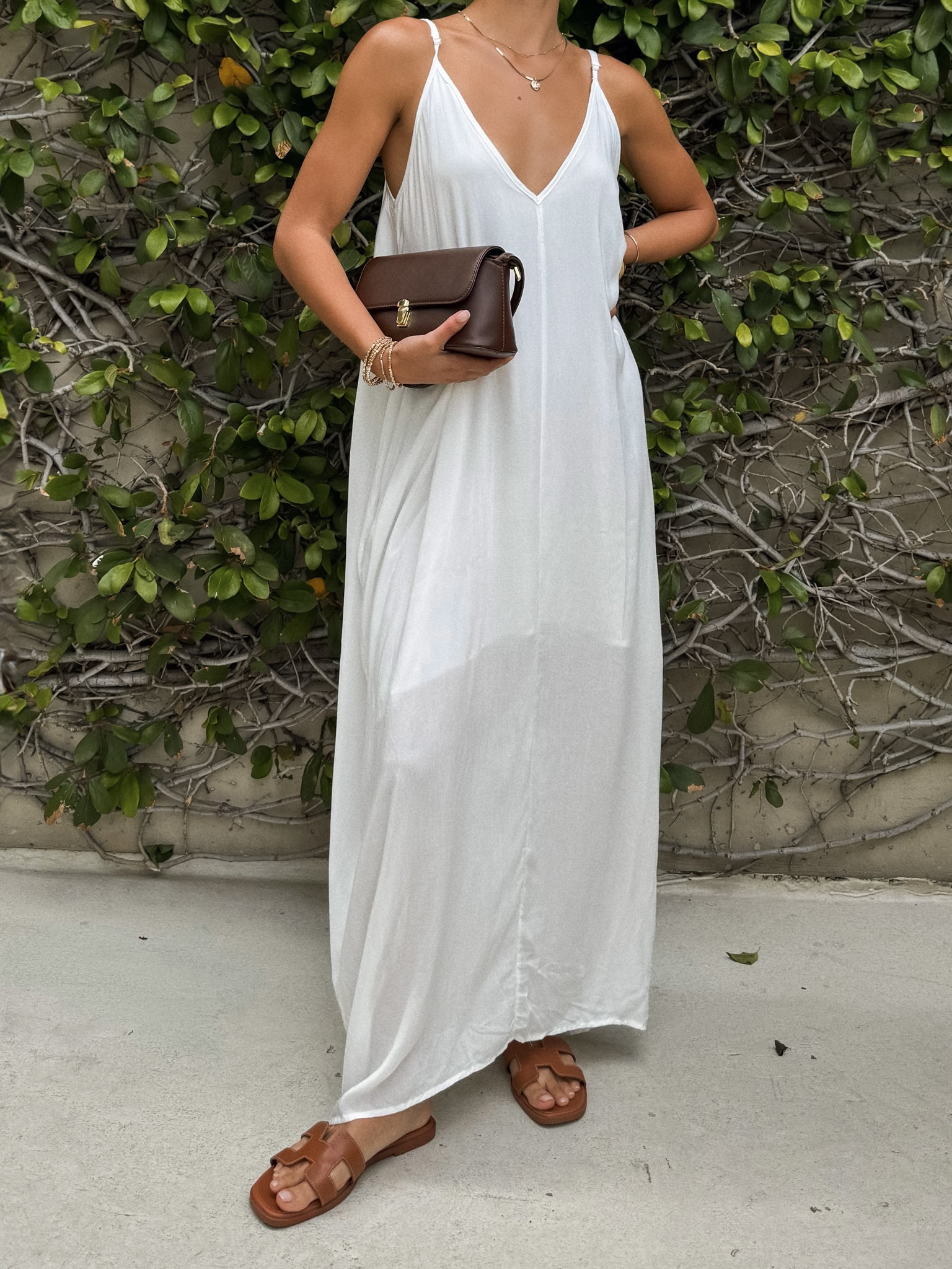 Giselle Maxi Dress in Off White - Final Sale