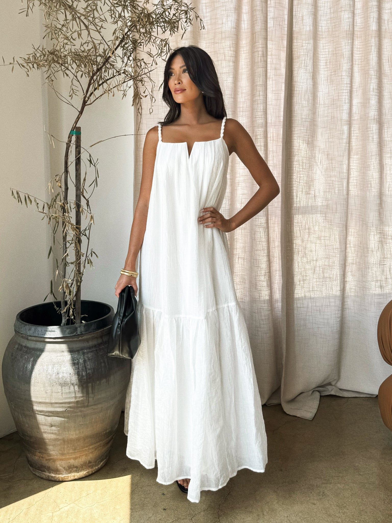 Tallulah Maxi Dress in White - Final Sale