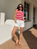 Scarlet Stripe Knit Tank - Final Sale