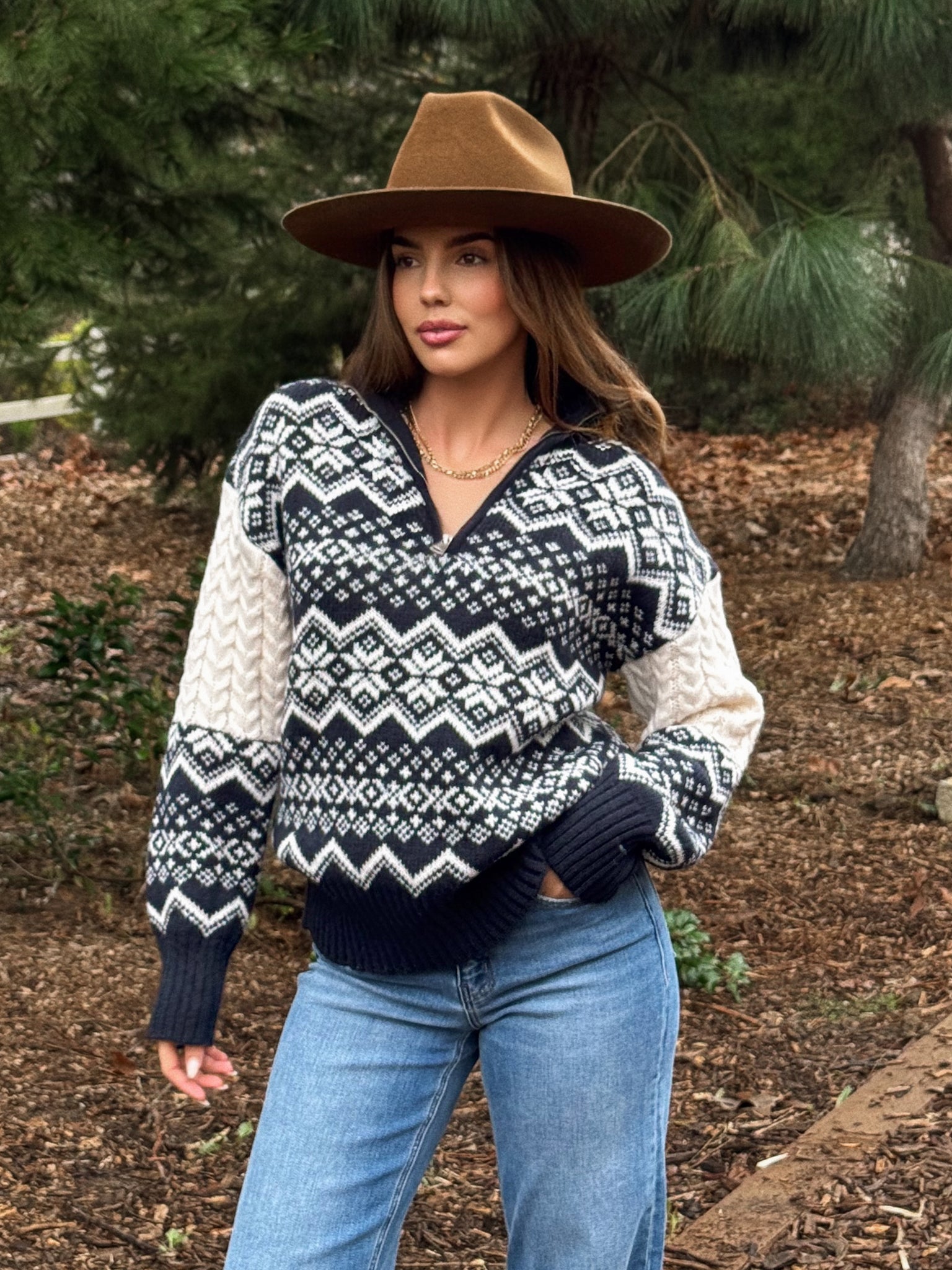 Chalet Half Zip Sweater