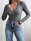 Holding On Long Sleeve in Grey
