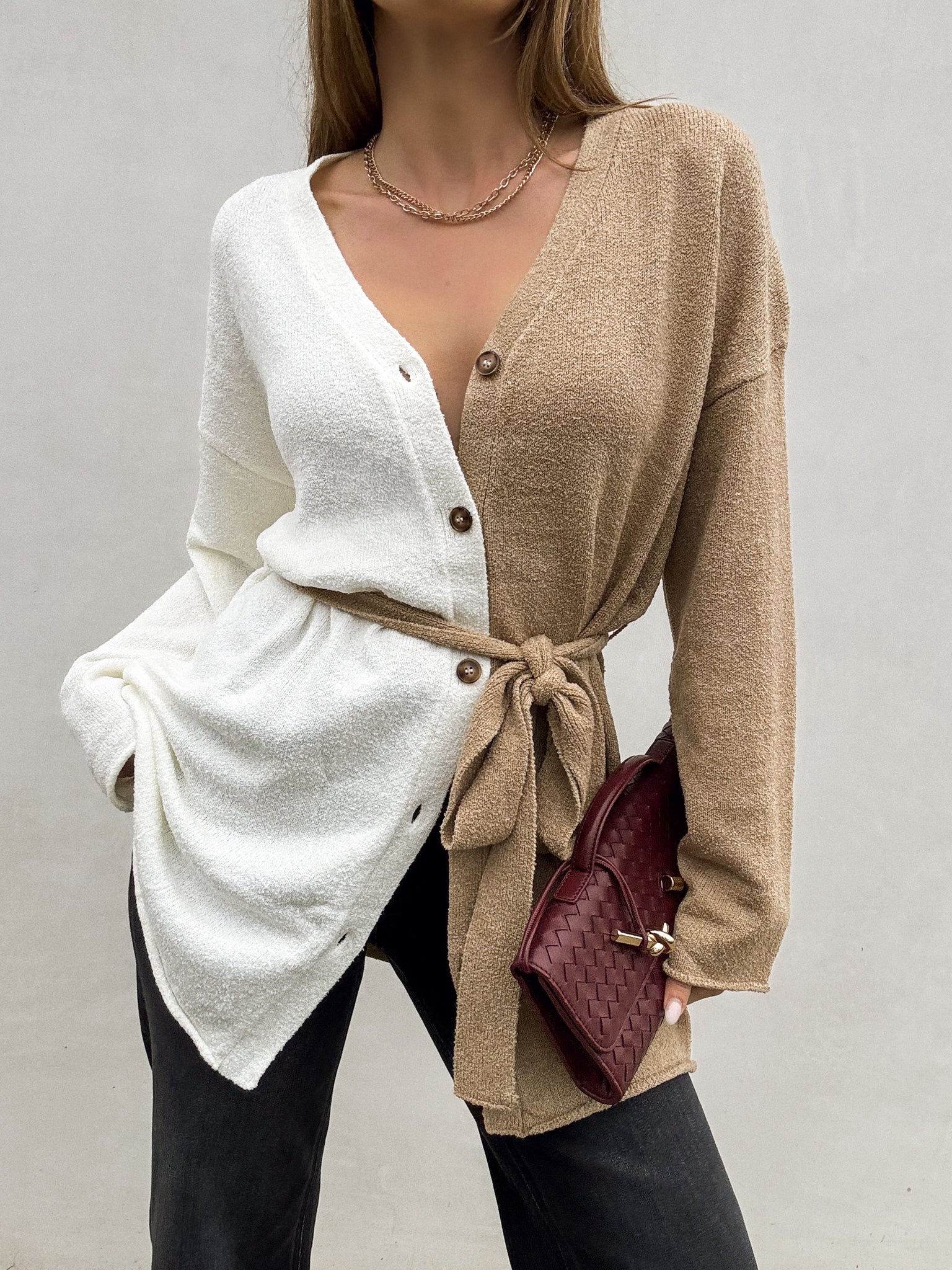 Vanilla Cappuccino Knit Sweater
