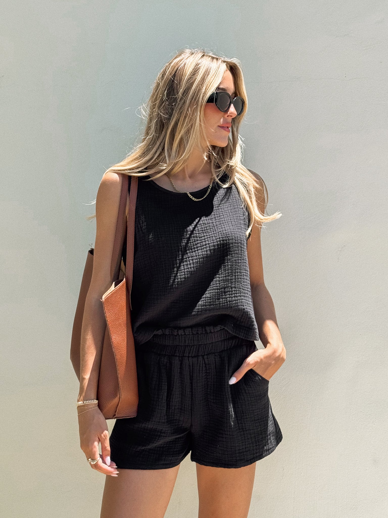 Leyannah Gauze Shorts