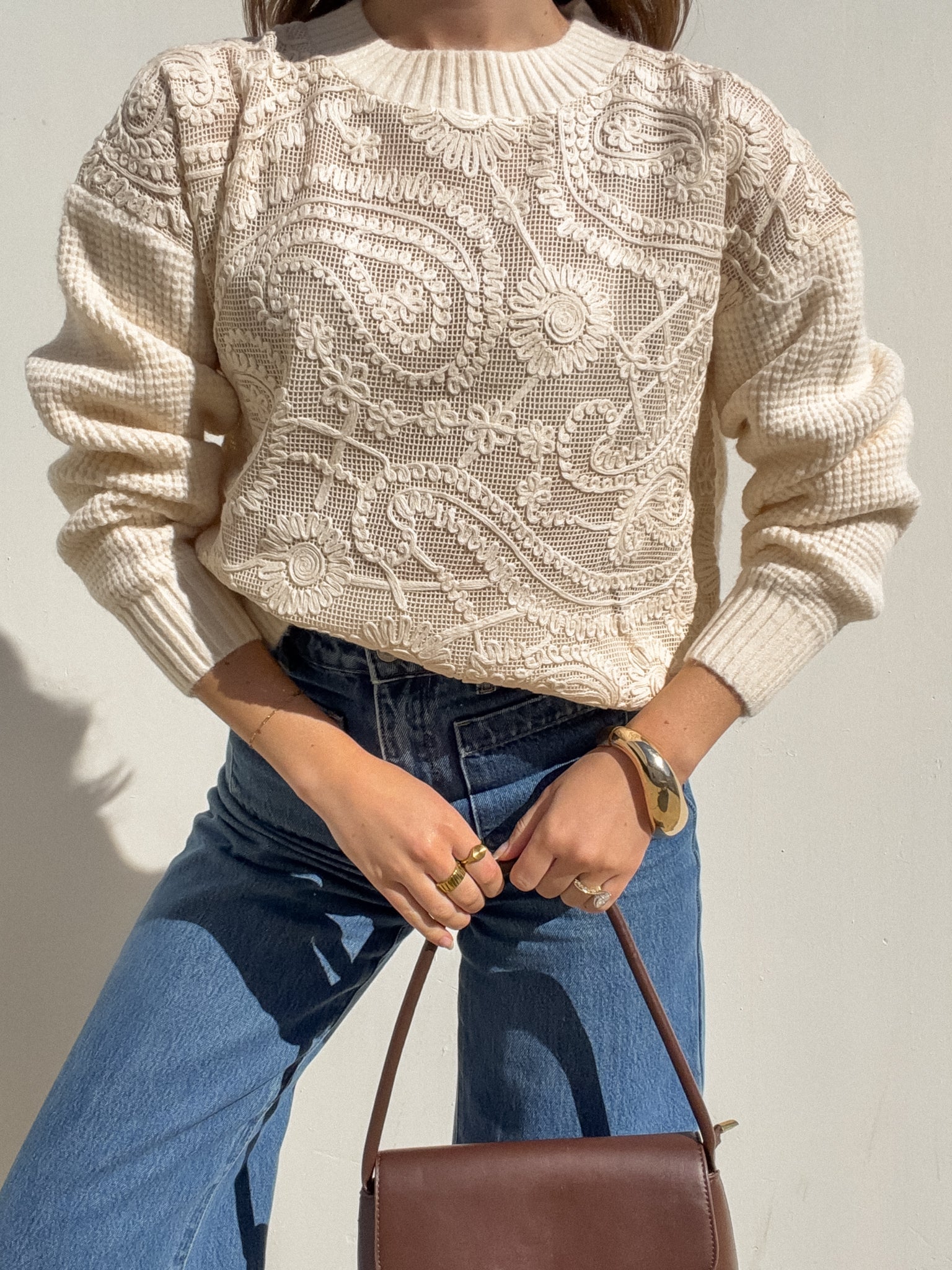 Kya Embroidered Knit Sweater
