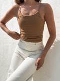 Fine Lines Tank in Tobacco