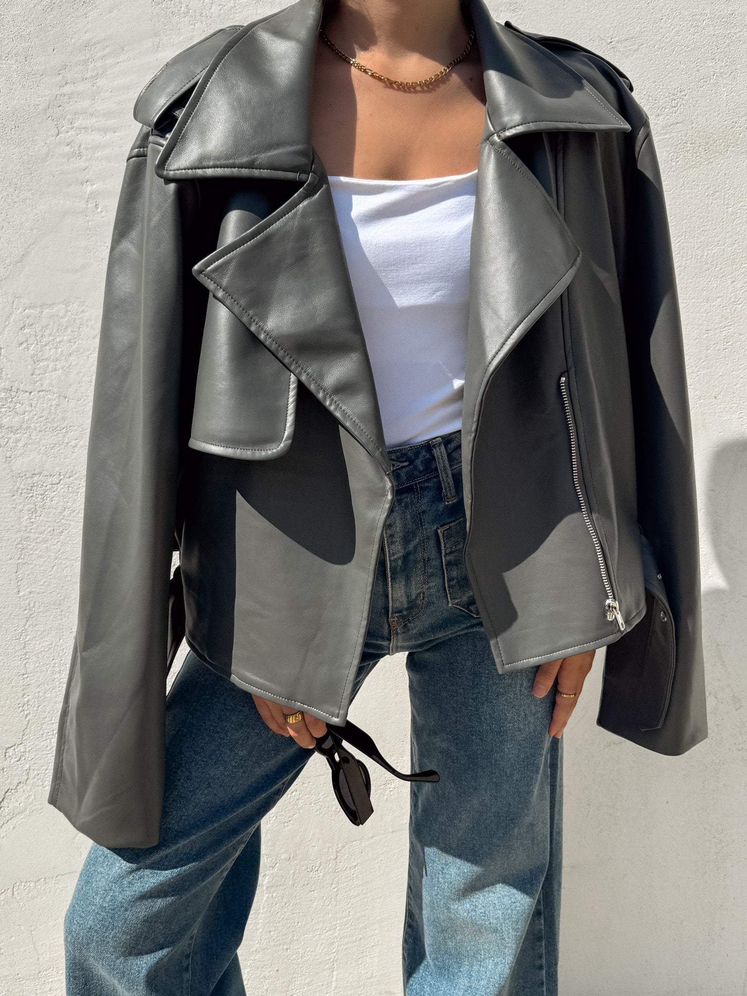 Emery Vegan Leather Jacket