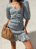 Liora Floral Smocked Dress - Final Sale