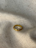 Gold Textured Open Ring